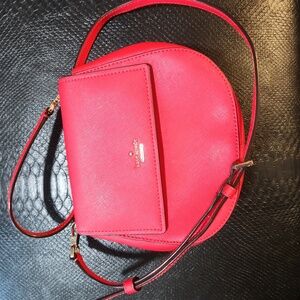 Kate Spade Red Leather Small Cameron Street Byrdie Crossbody Bag NWOT